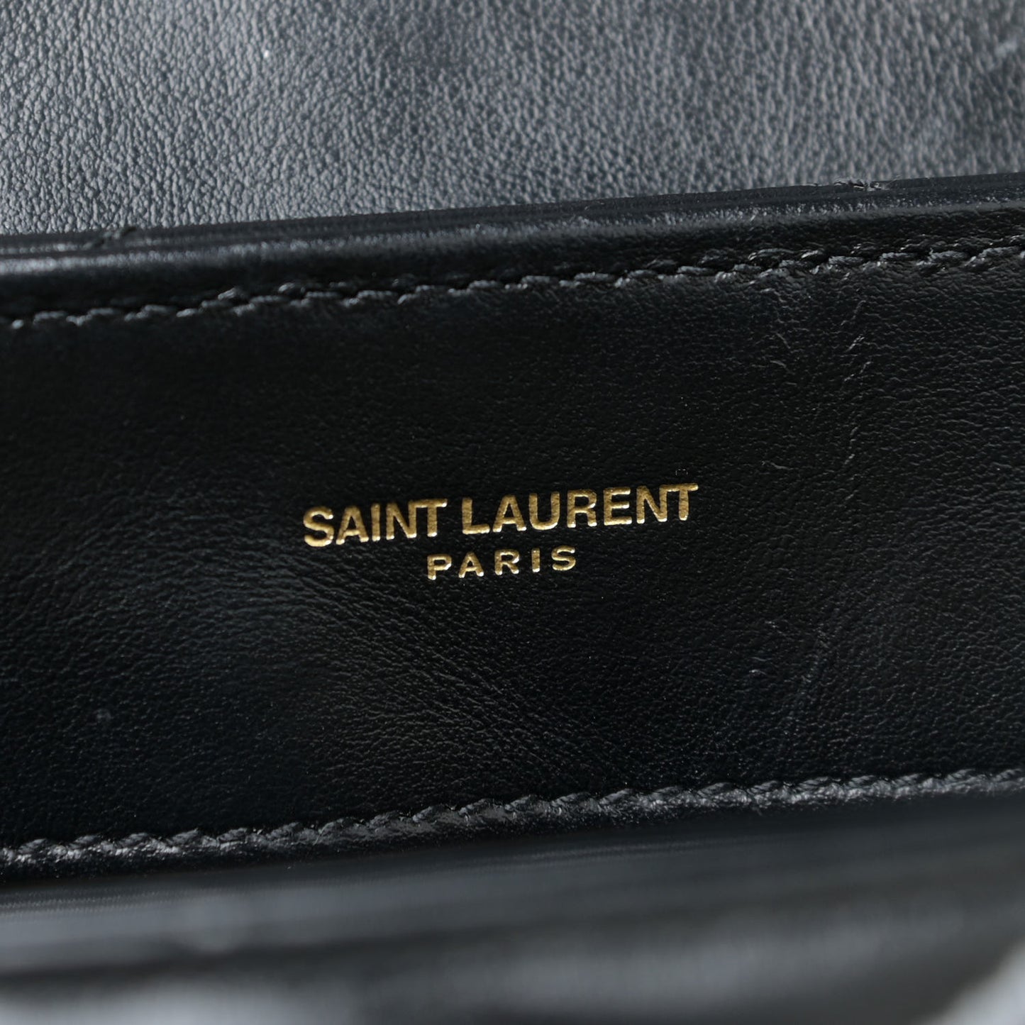 Calfskin Y Quilted Monogram Medium Loulou Chain Satchel Black