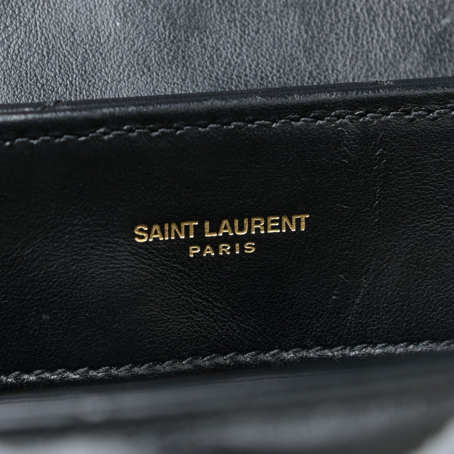 Saint Laurent Calfskin Y Quilted Monogram Medium Loulou Chain Satchel Black 8 of 17