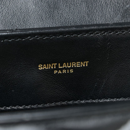 Saint Laurent Calfskin Y Quilted Monogram Medium Loulou Chain Satchel Black 8 of 17