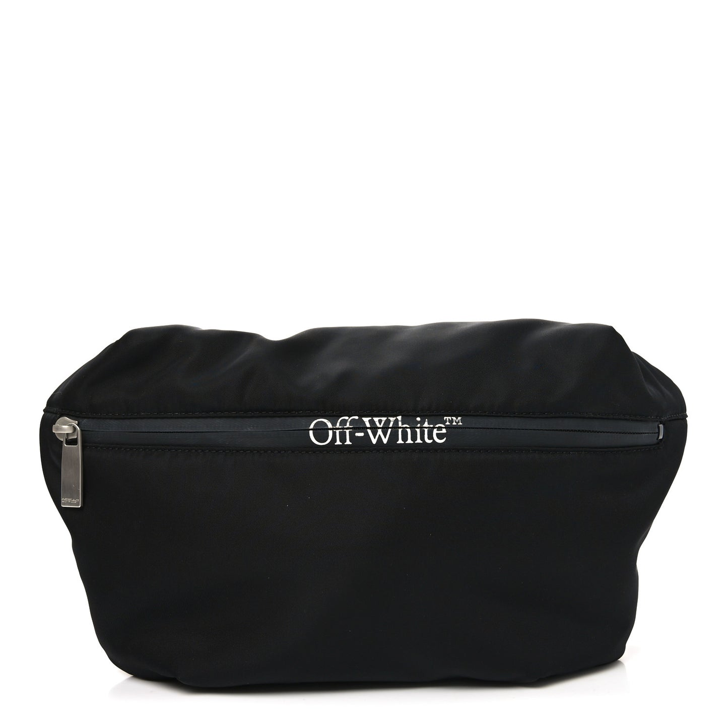Nylon Logo Print Belt Bag Black