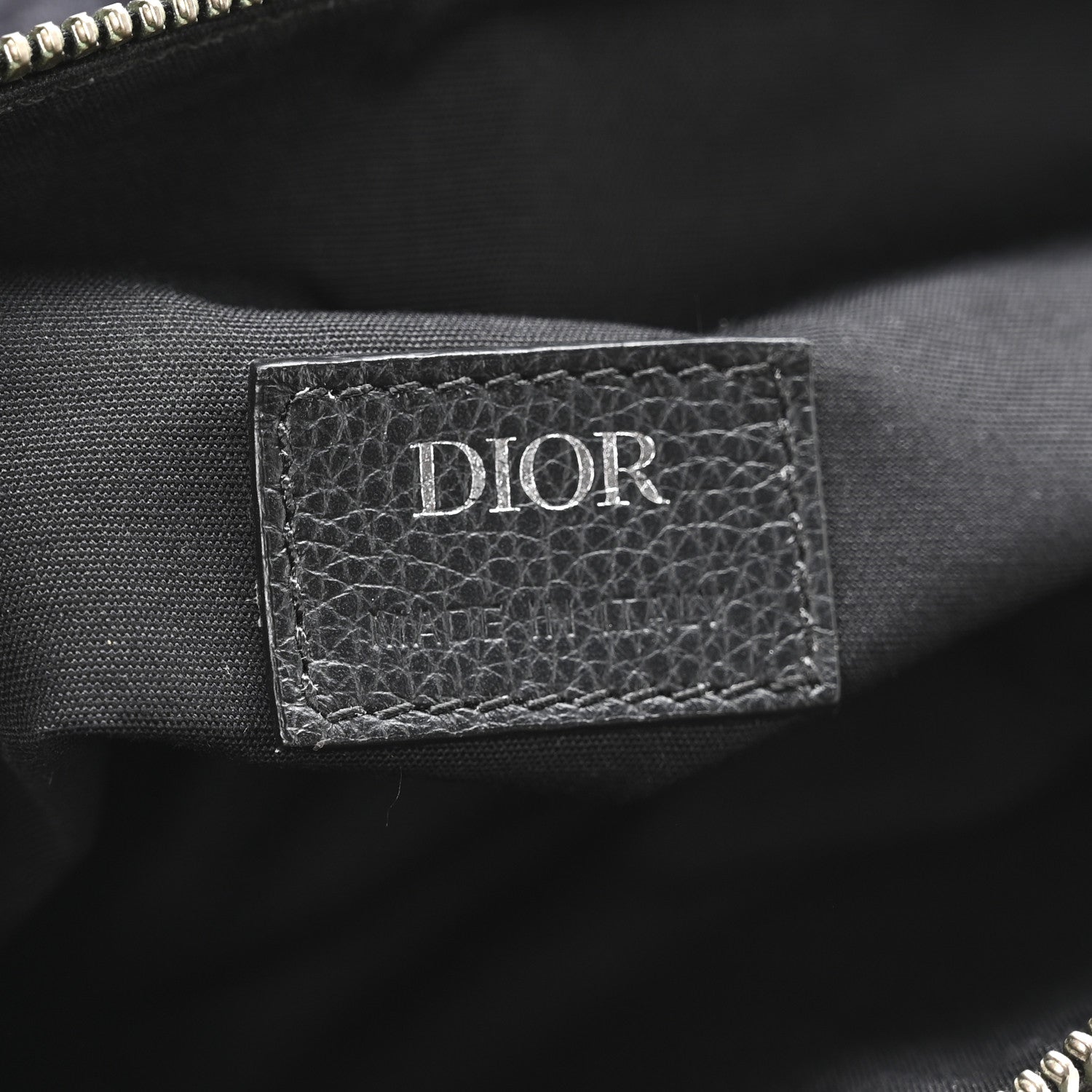 Christian Dior Oblique Mens Saddle Bag Black Blue 6 of 11