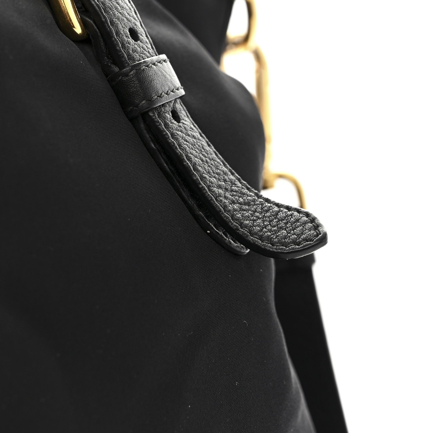 Prada Tessuto Nylon Vitello Daino Tote Black 13 of 13