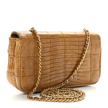 Chanel Lizard Square Quilted Extra Mini Flap Beige 3 of 11
