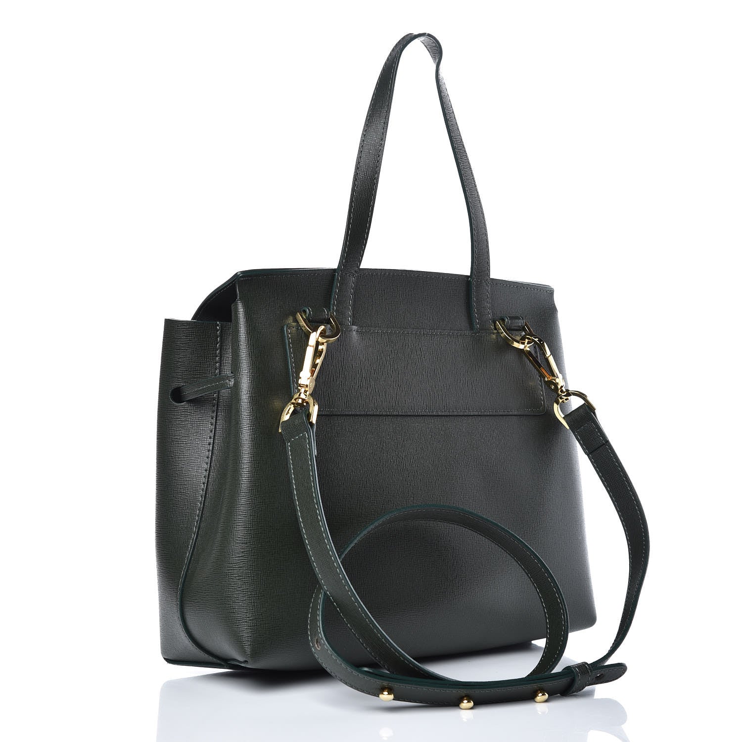Mansur Gavriel Saffiano Mini Lady Bag Moss 3 of 10