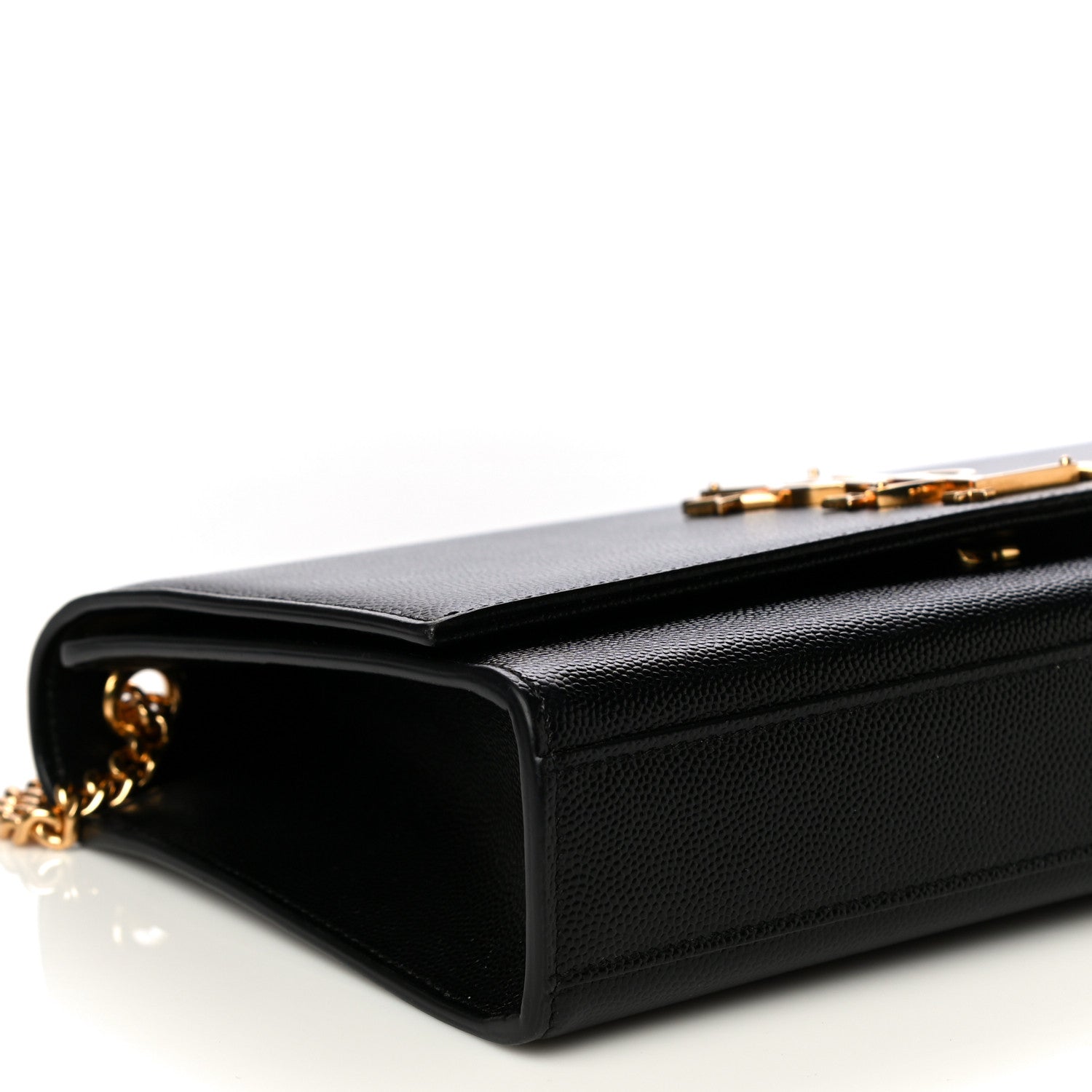 Saint Laurent Grain De Poudre Star Monogram Kate Satchel Black 9 of 11