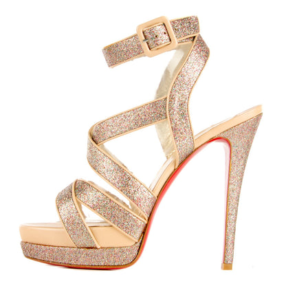 Christian Louboutin Glitter Staratata Platform Sandal 39 Multicolor 1 of 6