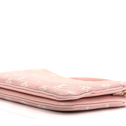 Louis Vuitton Empreinte Monogram Double Zip Pochette Rose 9 of 9