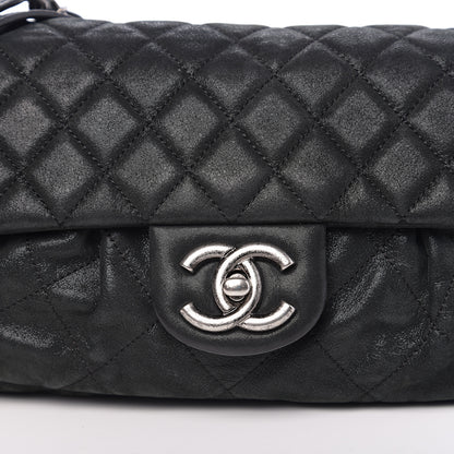 Chanel Iridescent Calfskin Quilted East West Flap Black 8 of 10