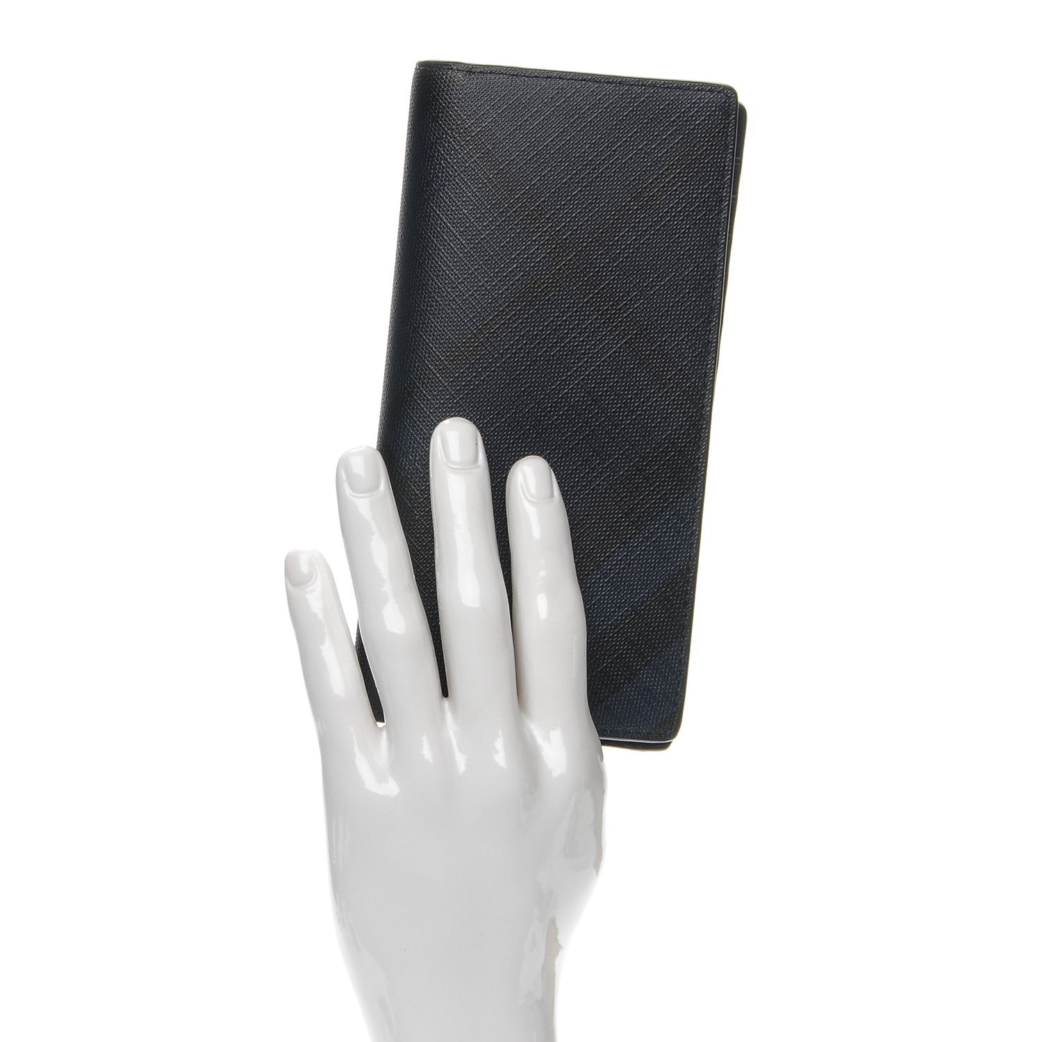 Burberry London Check Continental Wallet Navy Black 2 of 9