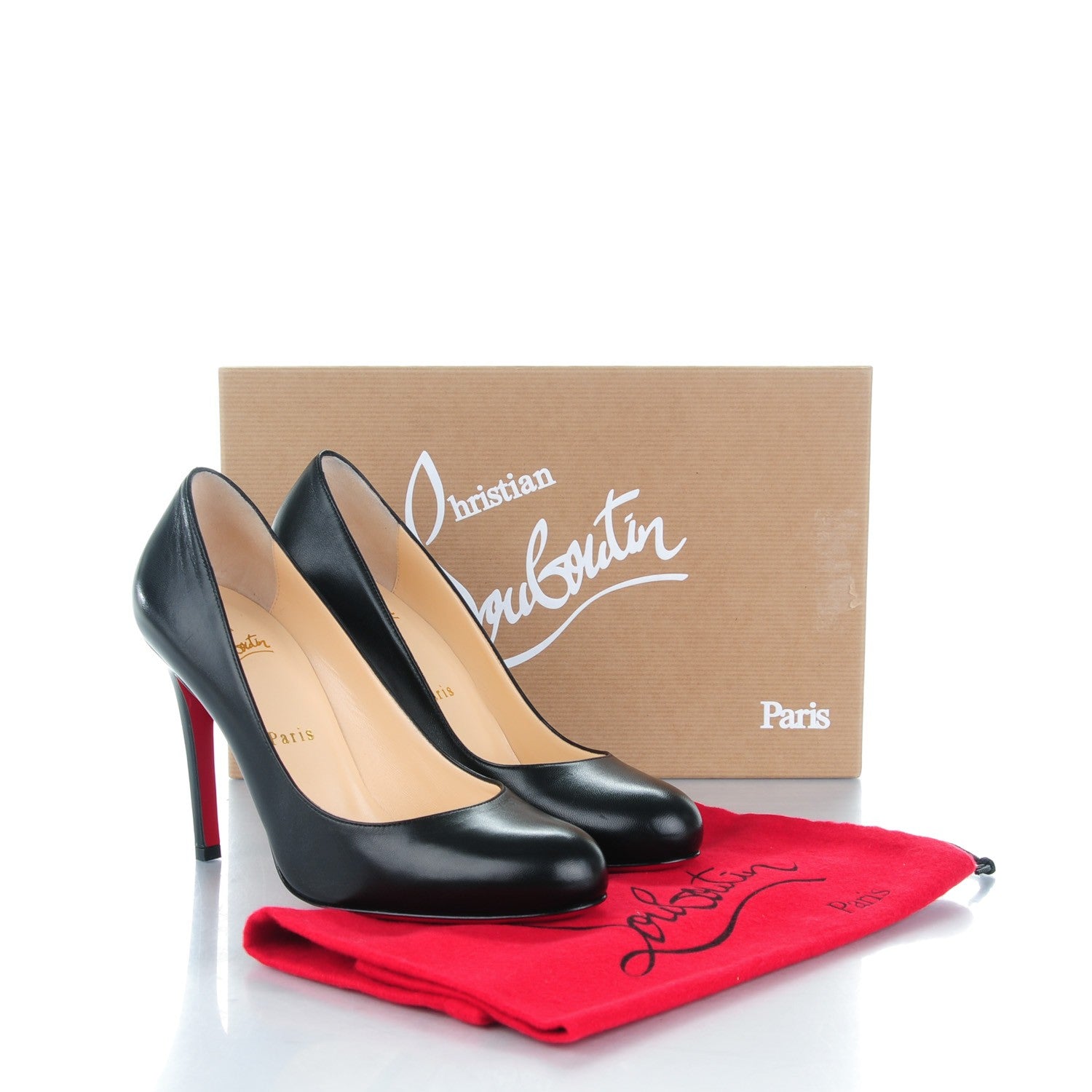 Christian Louboutin Kid New Simple 100 Pumps 37 Black 8 of 8