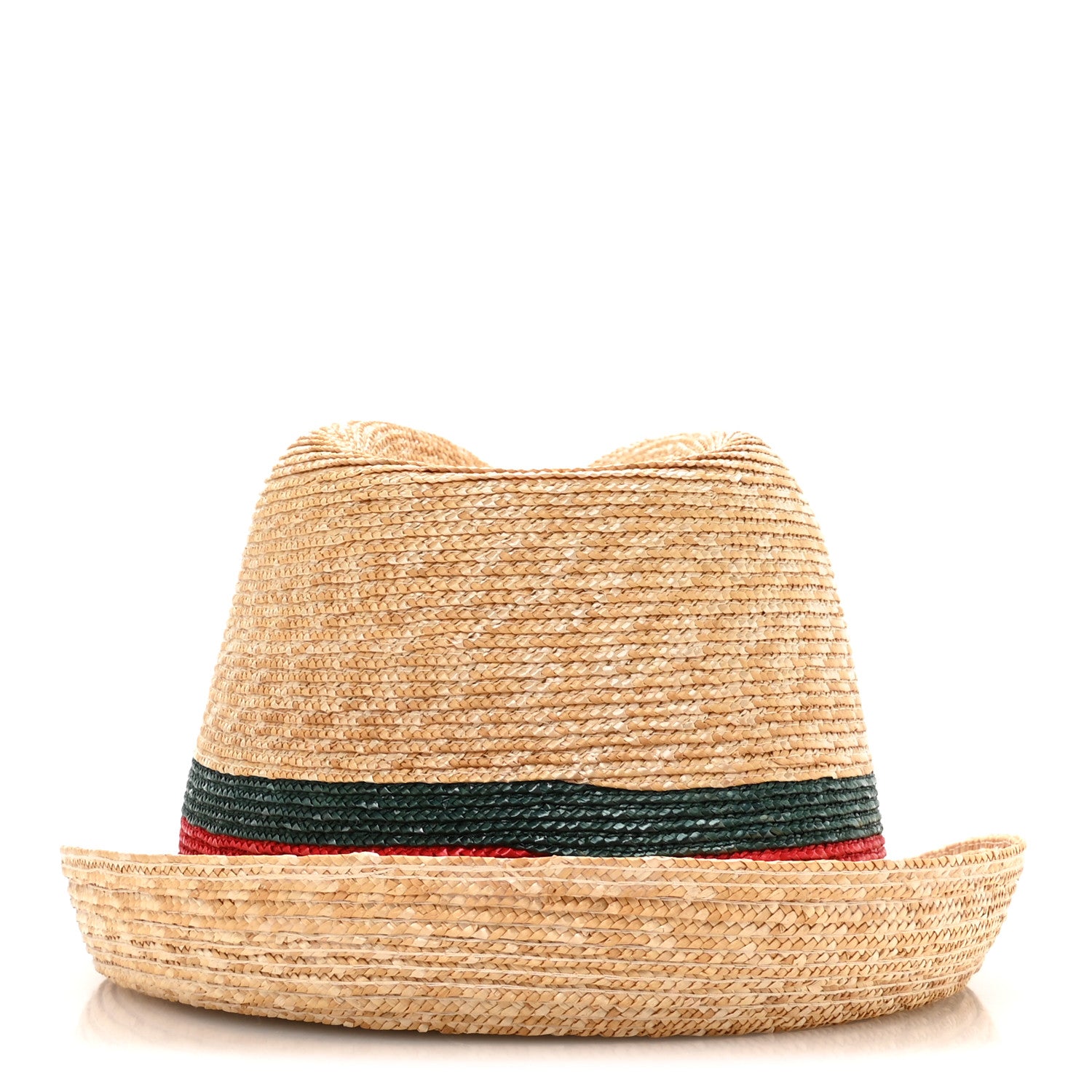 Gucci Abaca Straw Web Fedora Hat XL 6 of 9