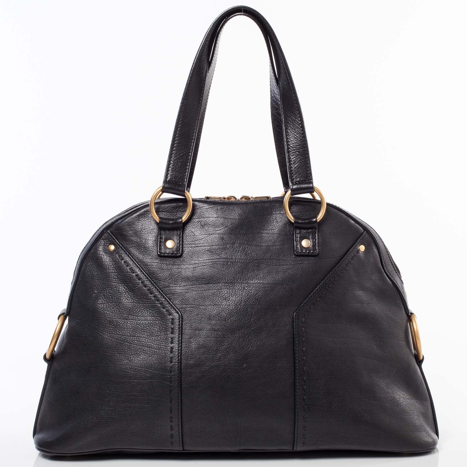 Saint Laurent Leather Large Muse Black 4 of 10