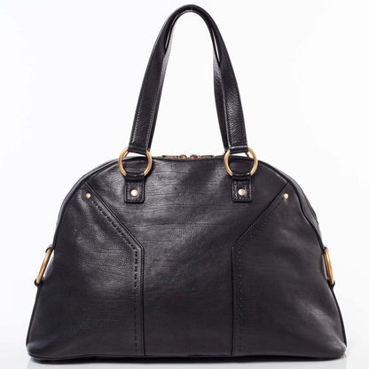 Saint Laurent Leather Large Muse Black 4 of 10