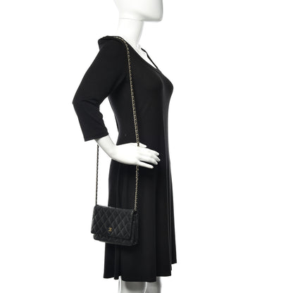Chanel Caviar Quilted Wallet On Chain WOC Black 2 of 11