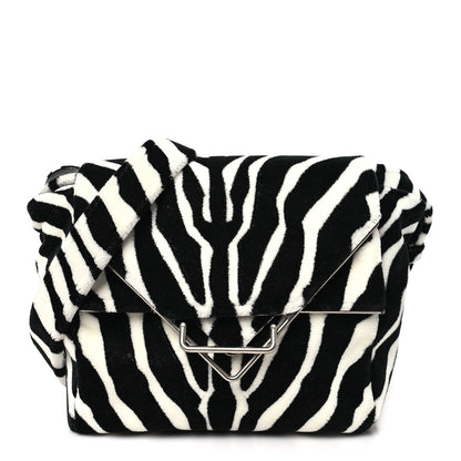 Bottega Veneta Tufted Zebra Clip Bag Black White 1 of 10