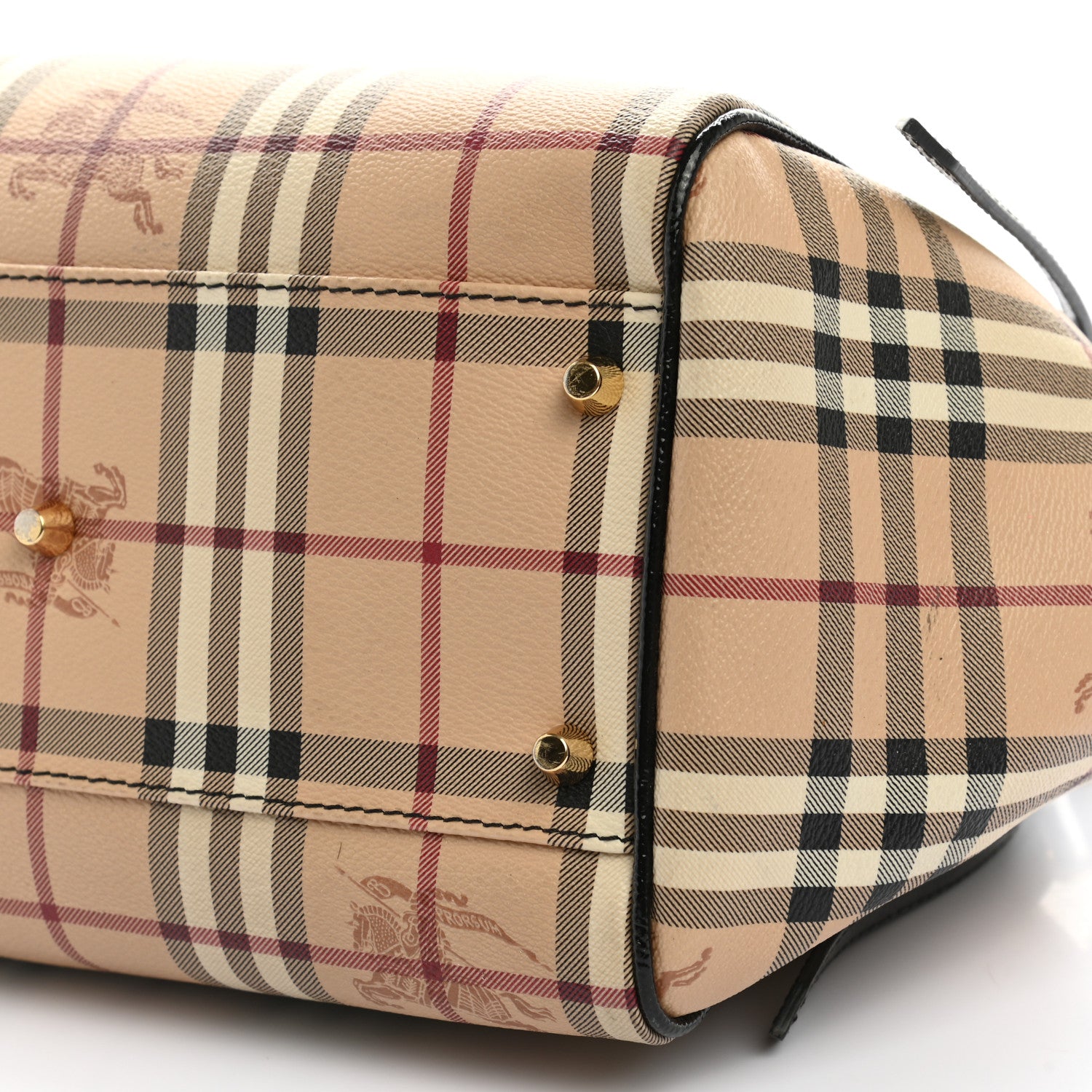 Burberry Haymarket Check Small Canterbury Tote Black 10 of 10