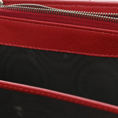 Gucci Calfskin Matelasse GG Marmont Chain Wallet Hibiscus Red 12 of 12