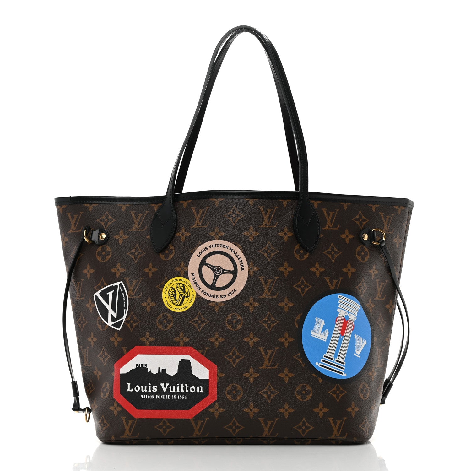 Louis Vuitton Monogram My LV World Tour Neverfull MM 3 of 19