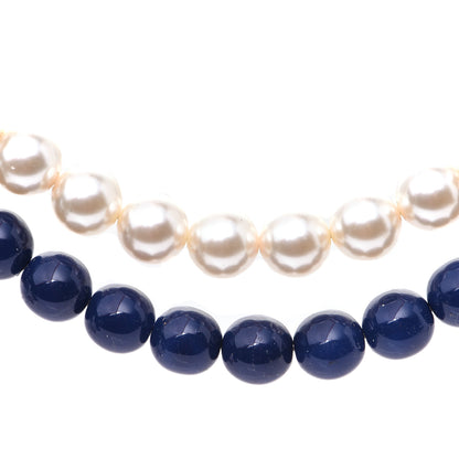 Chanel Pearl CC Long Necklace Pearly White Blue 13 of 14