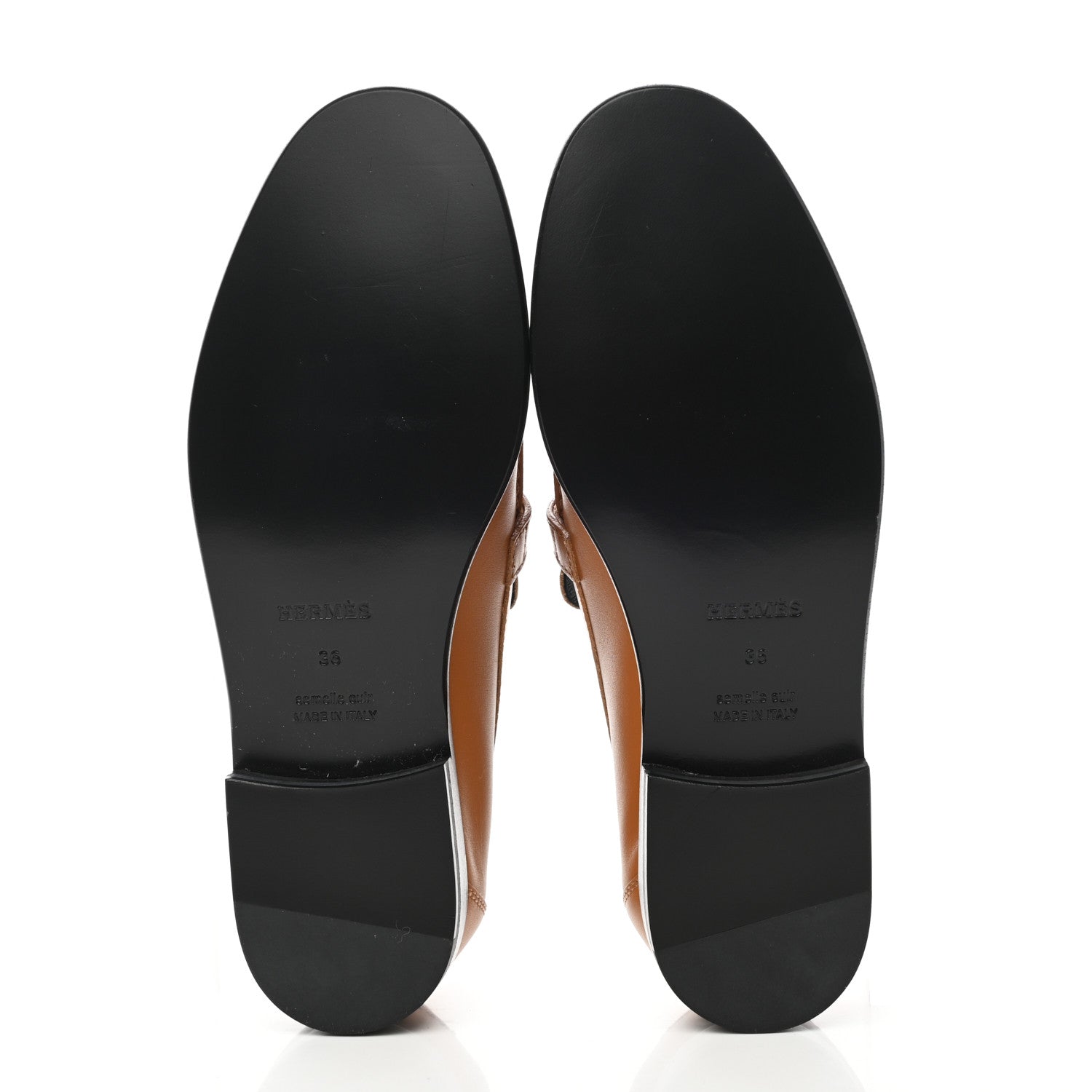 Hermes Calfskin Womens Destin Loafer 36 Naturel 5 of 9