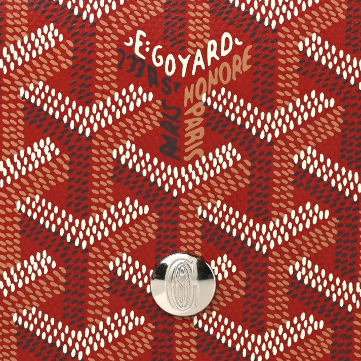 Goyardine Plumet Wallet Clutch Red