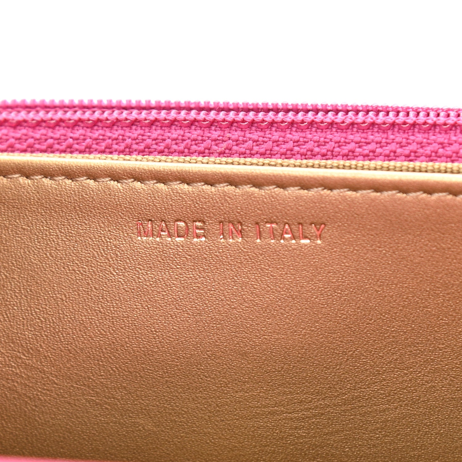 Chanel Lambskin Quilted CC Pearl Crush Wallet on Chain WOC Dark Pink 6 of 11