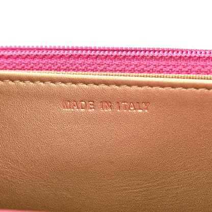 Chanel Lambskin Quilted CC Pearl Crush Wallet on Chain WOC Dark Pink 6 of 11