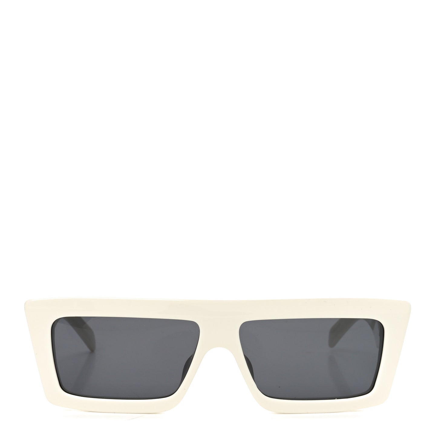 Acetate Monochroms Square Sunglasses CL40214U White