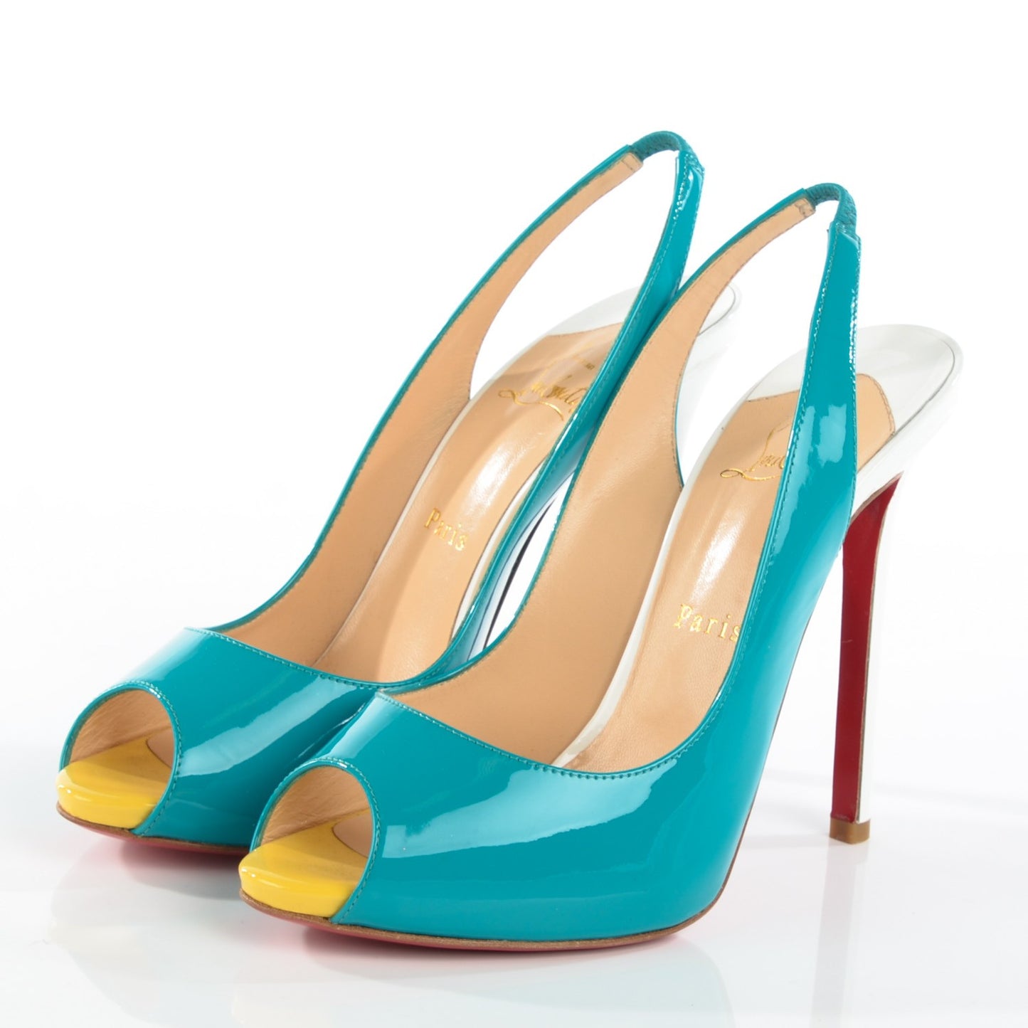 Patent Flo Sling 120 Pumps 39 Caraibes Canari