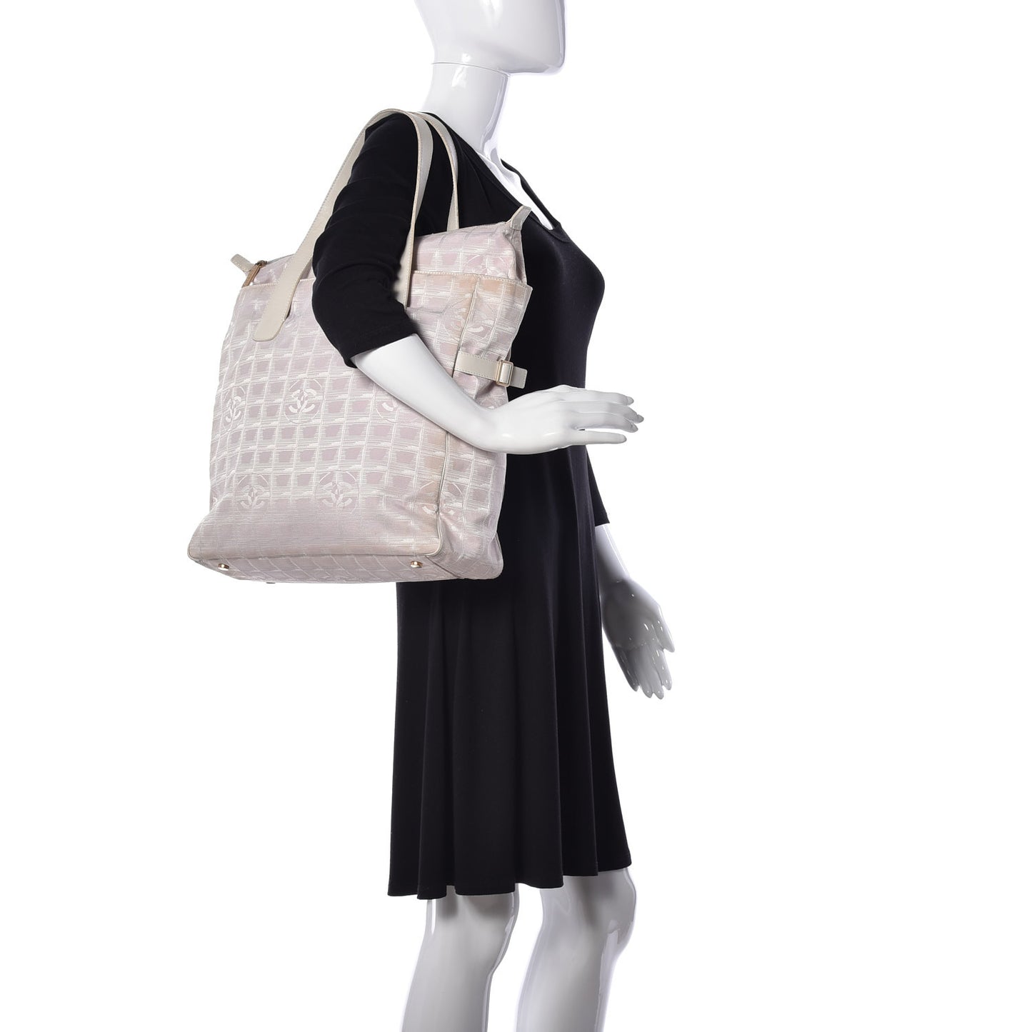 Nylon Large Travel Tote Pink