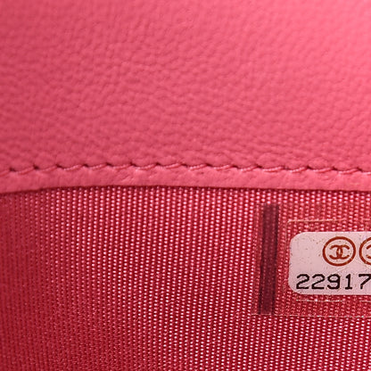 Chanel Lambskin Quilted Small Boy Zipped Pouch Pink 8 of 11