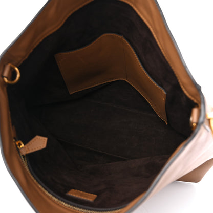 Louis Vuitton Veau Soie Calfskin Parnassea Bagatelle Hobo Hazelnut 5 of 14