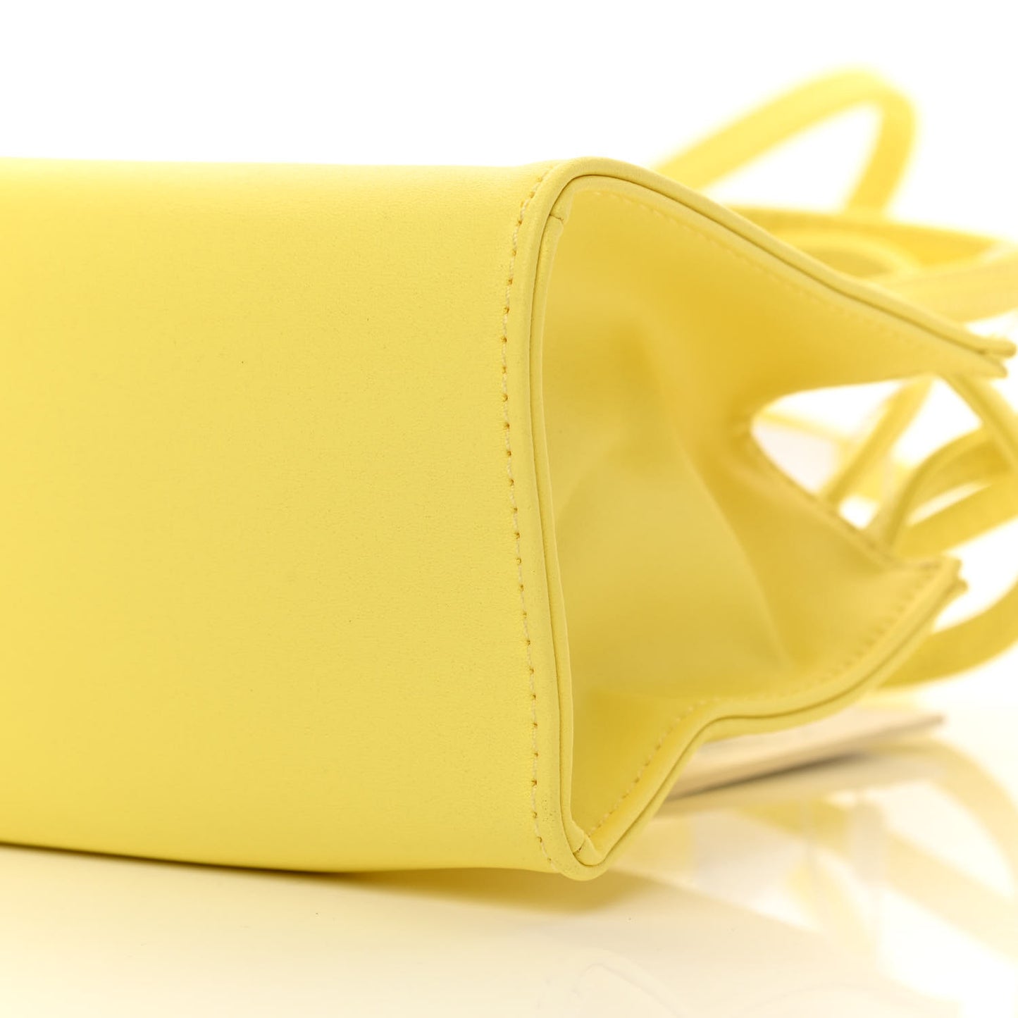 Vegan Leather Small Shopping Bag Margarine