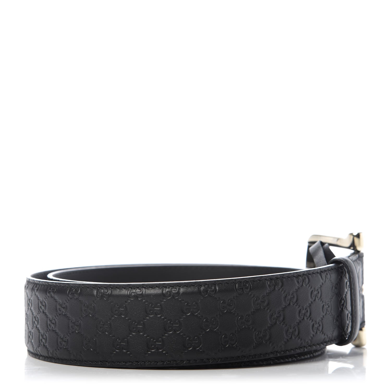 Gucci Soft Microguccissima Margaux Calfskin Belt 95 38 Black 2 of 4