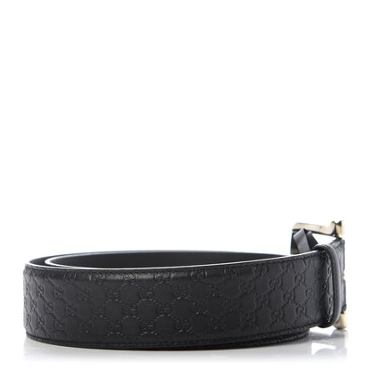 Gucci Soft Microguccissima Margaux Calfskin Belt 95 38 Black 2 of 4