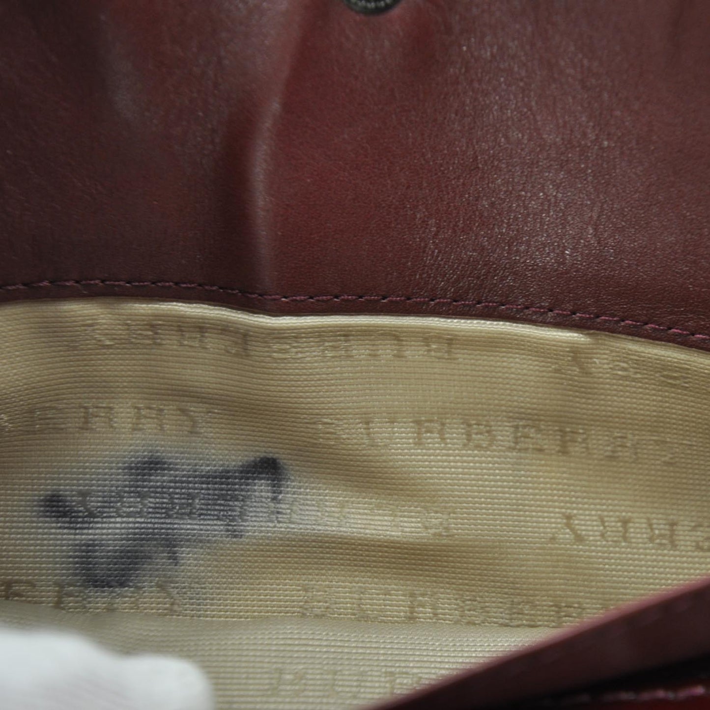 Patent Nova Check Wallet Bordeaux