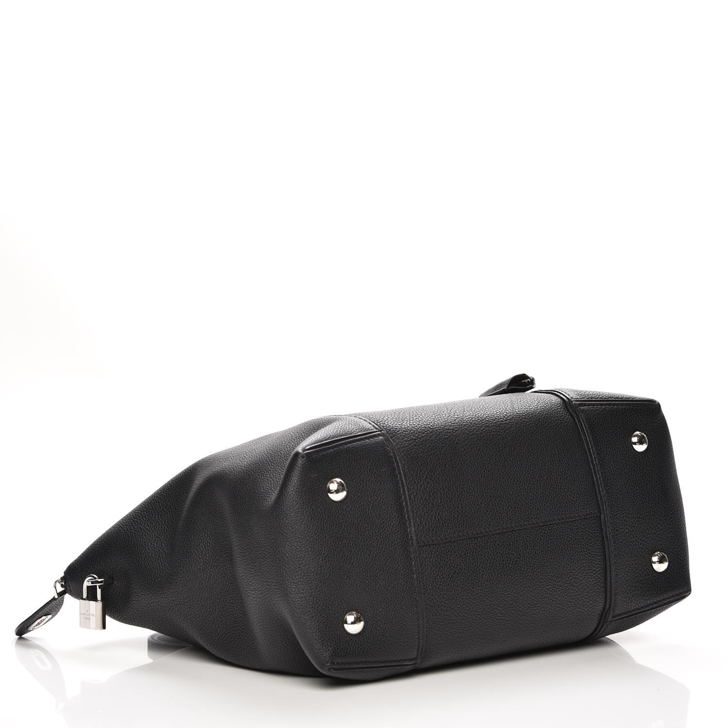 Louis Vuitton Veau Cachemire Soft Lockit MM Black 5 of 9
