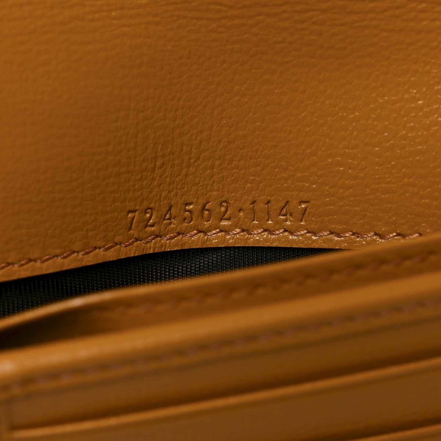 GG Supreme Monogram Textured Calfskin Retro Interlocking G Passport Case Beige Yellow