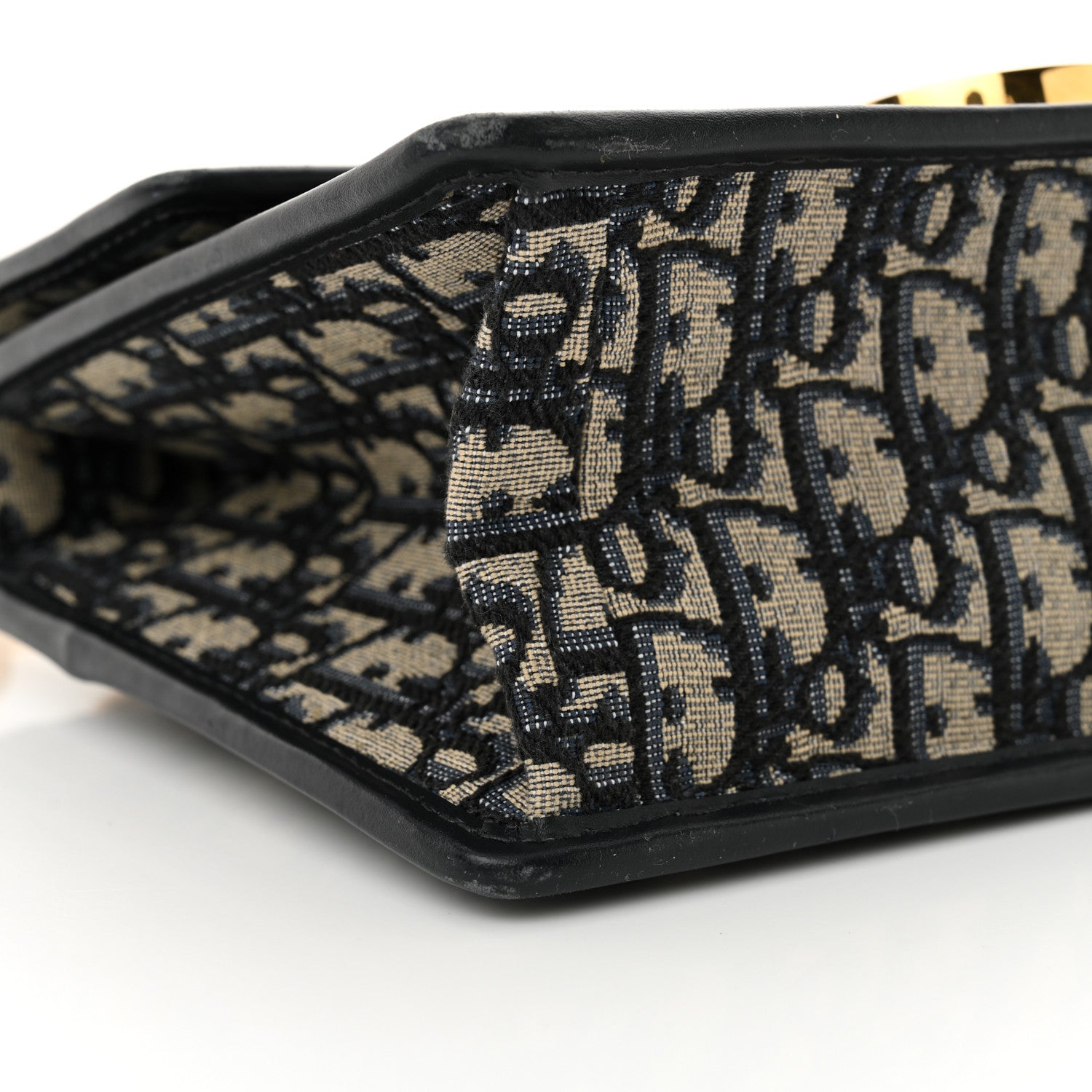 Christian Dior Oblique 30 Montaigne Chain Flap Bag Blue 8 of 12
