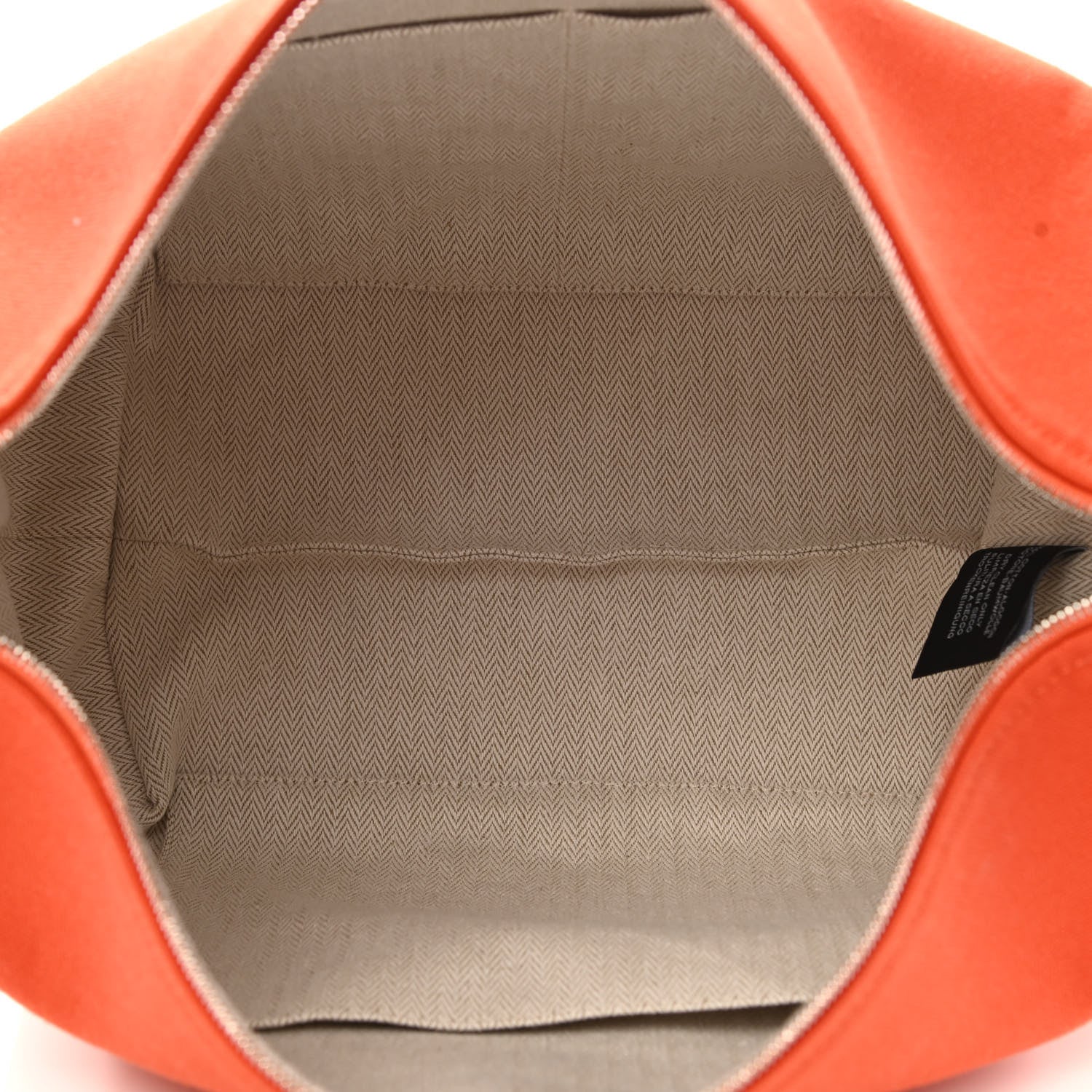 Hermes Canvas Large Bride-A-Brac Pouch Orange Feu Burgundy 6 of 9