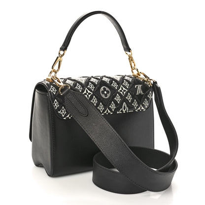 Louis Vuitton Calfskin Since 1854 Embroidered Twist MM Black 4 of 10