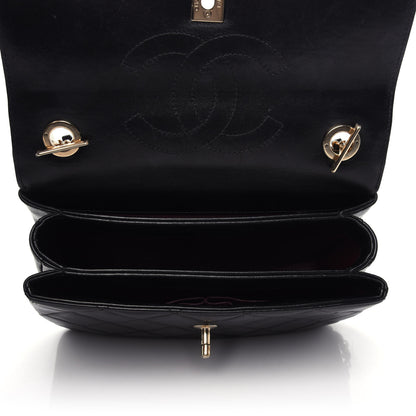 Chanel Lambskin Quilted Small Trendy CC Dual Handle Flap Bag Black 5 of 10