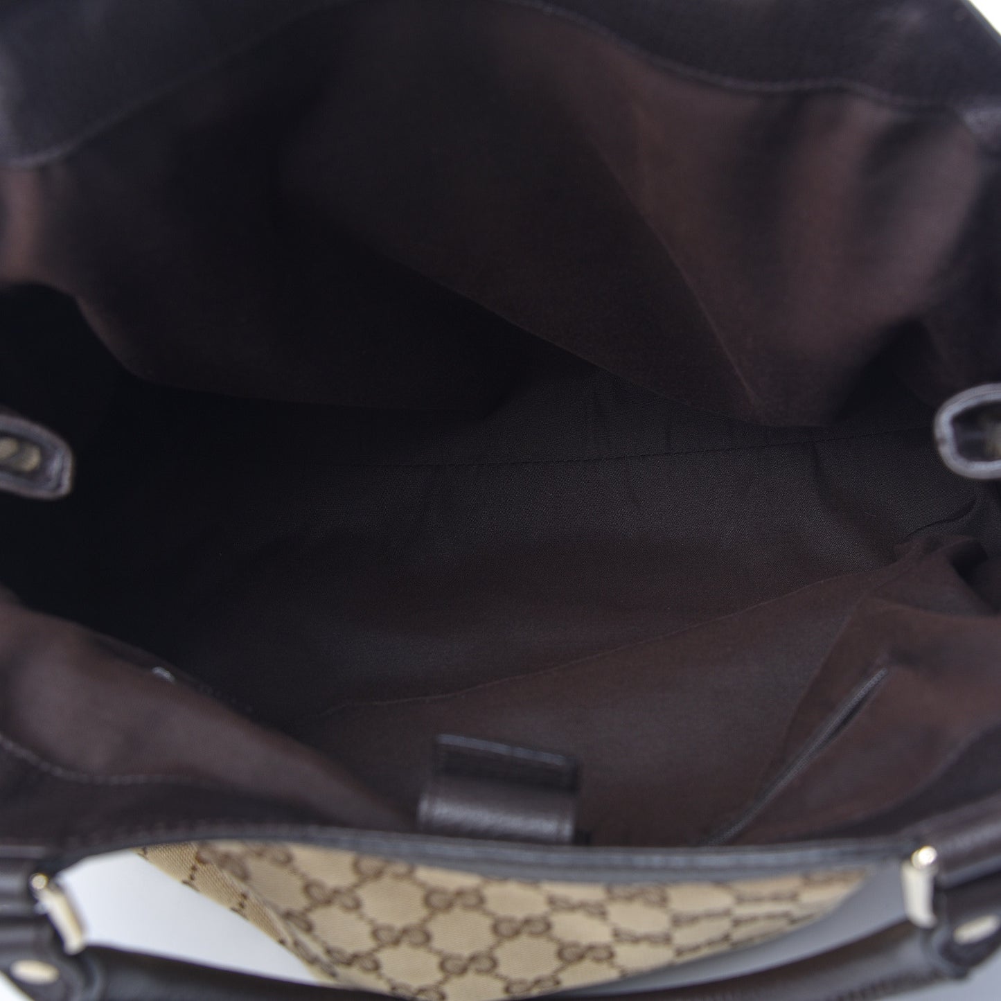 Monogram Dollar Calfskin Large Sukey Tote Beige Ebony Testa di Moro