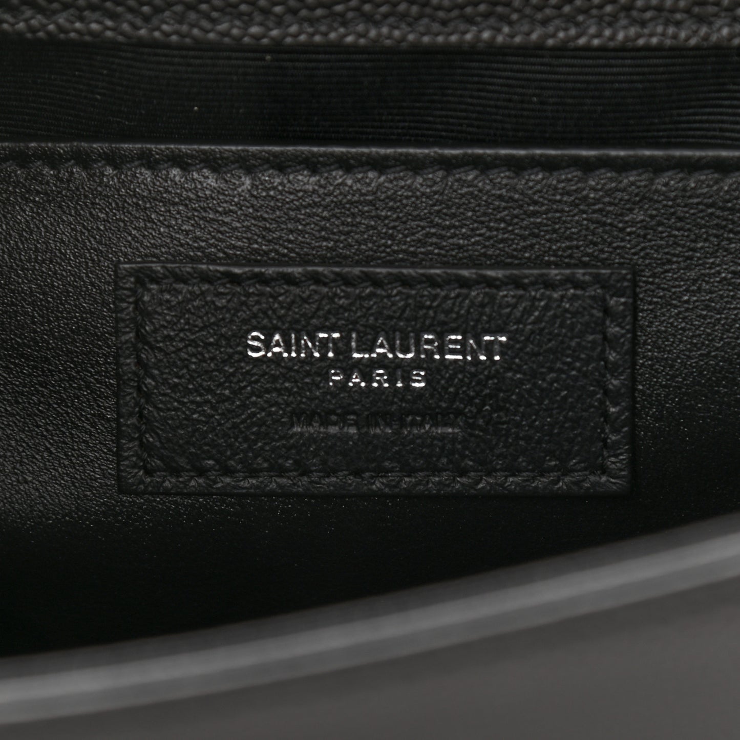 Grain De Poudre Medium Classic Monogram Kate Satchel Black