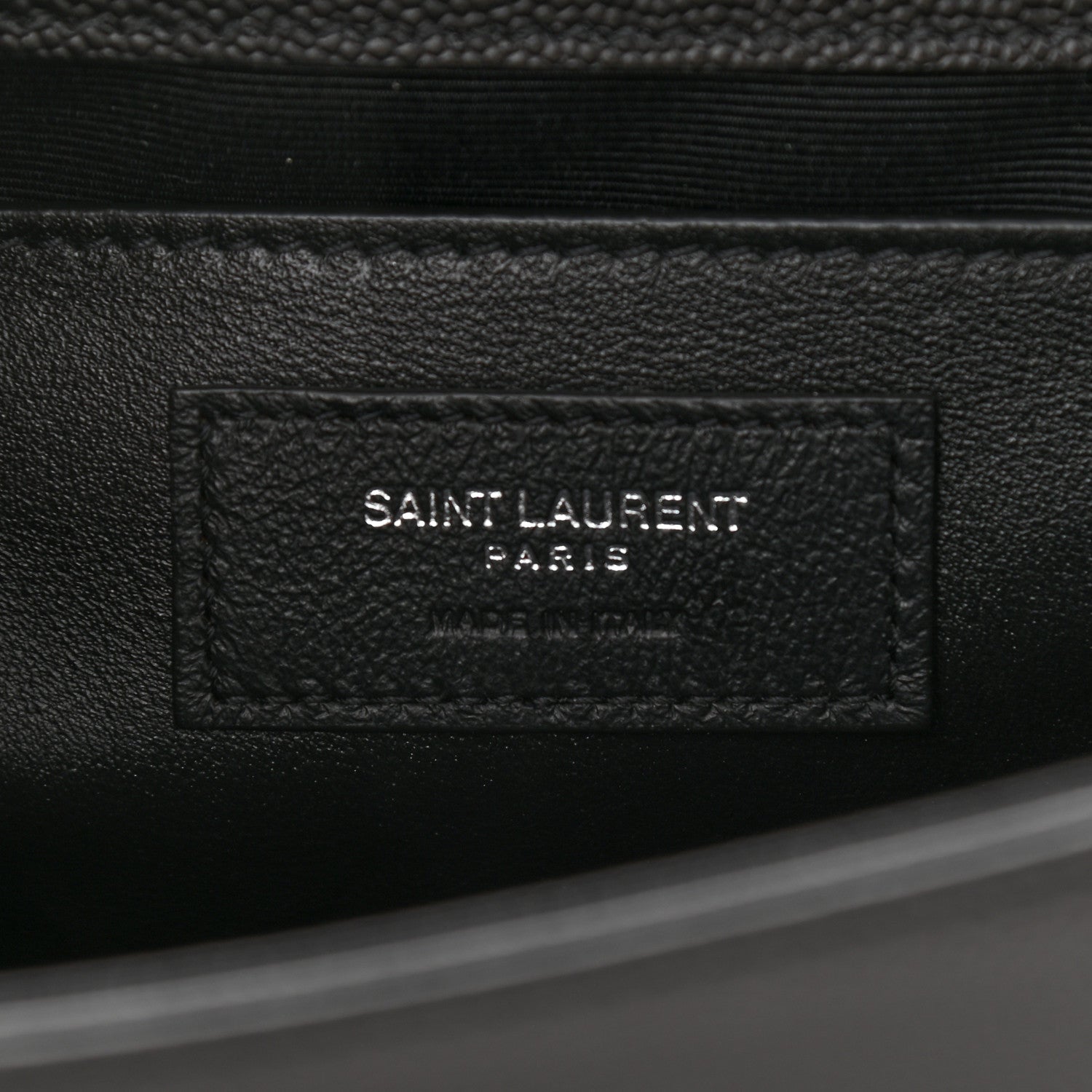 Saint Laurent Grain De Poudre Medium Classic Monogram Kate Satchel Black 7 of 11
