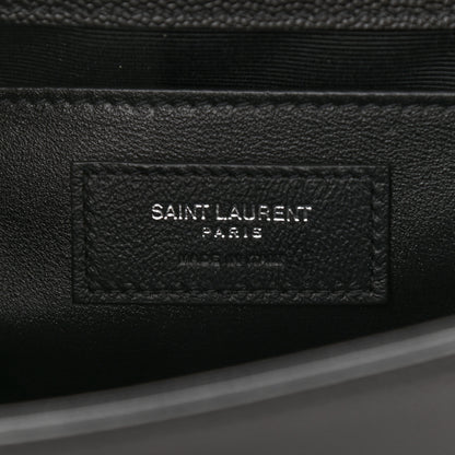 Saint Laurent Grain De Poudre Medium Classic Monogram Kate Satchel Black 7 of 11