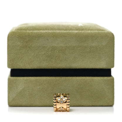 Van Cleef & Arpels 18K Yellow Gold Diamond Perlee Clovers Pendant 4 of 5