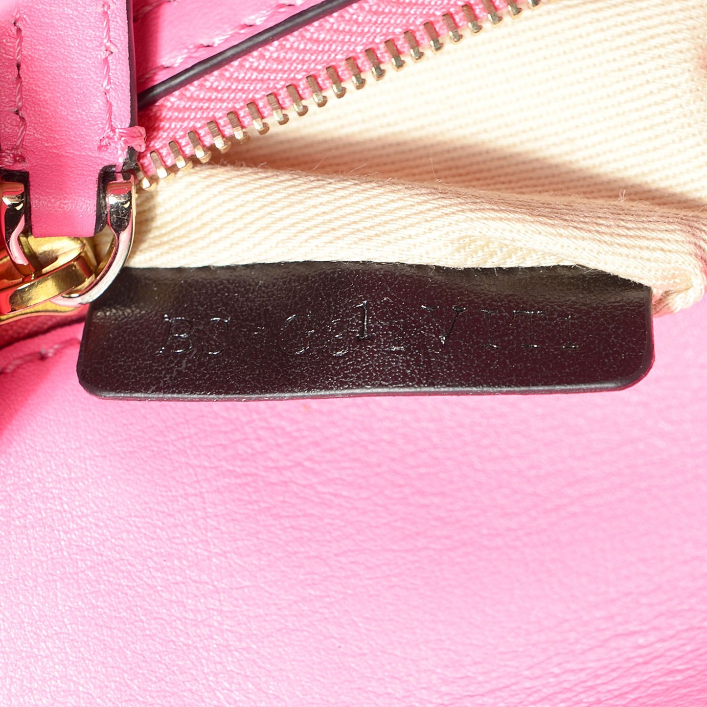 Vitello Small Glam Lock Rockstud Flap Fuxia Fluo