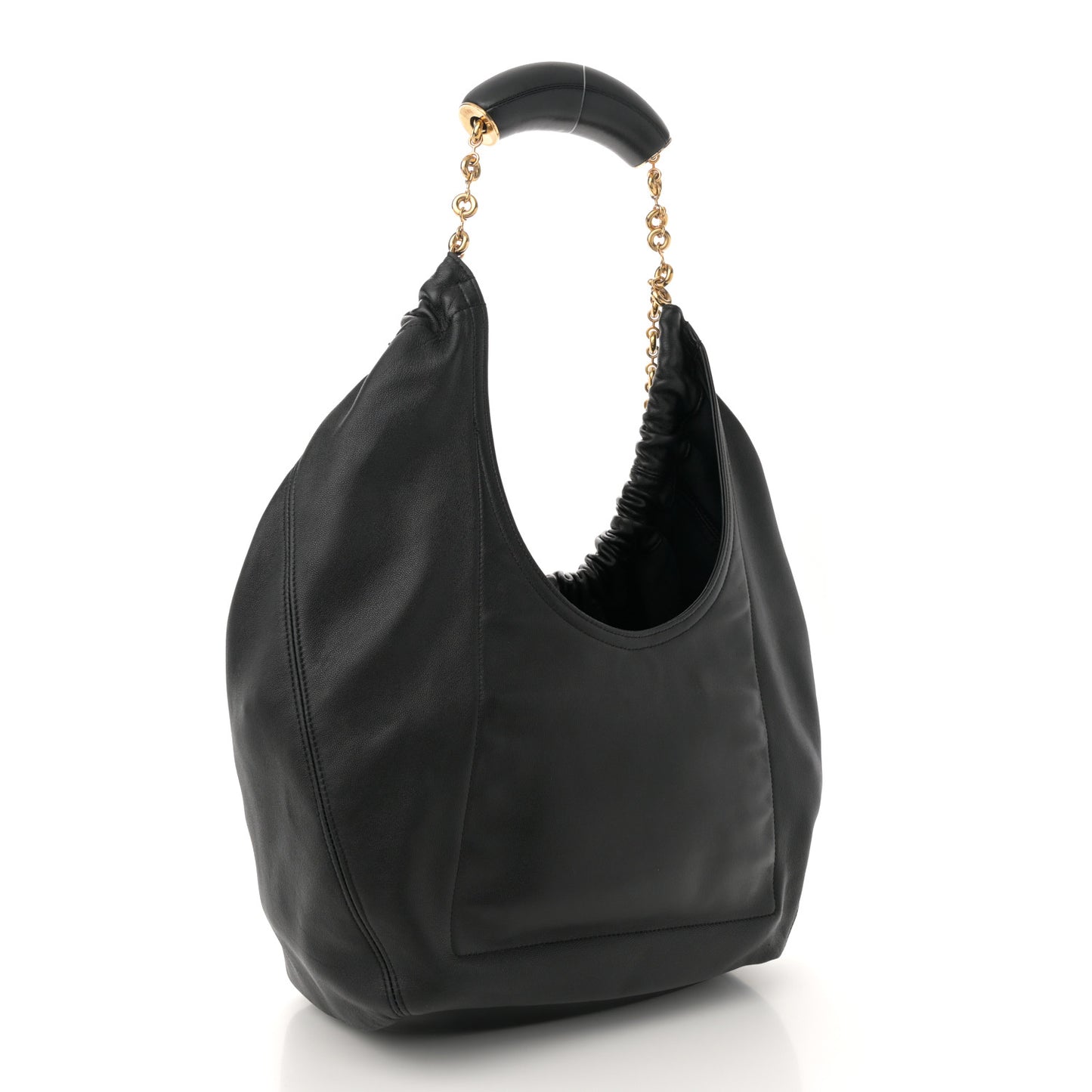 Buttery Nappa Medium Squeeze Bag Black
