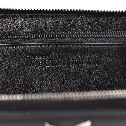 Alexander McQueen Nappa Studded Skull Continental Zip Wallet Black 6 of 7